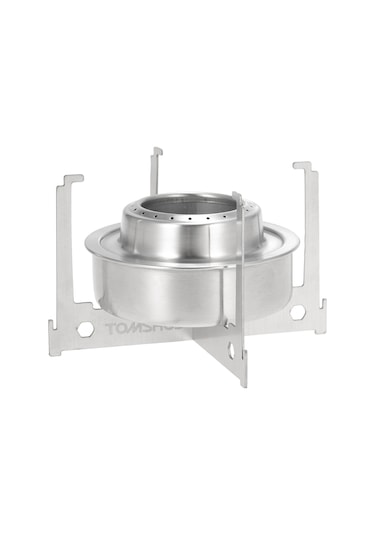 Youtek Kompakt Ultralight Çadır Isıtıcı, Katlanabilir Ayaklı Ince Alkollü Ocak, Dış Mekan Ve Kamp İçin, Paslanmaz Çelik, Taşınabilir Gümüş