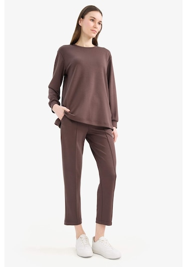 DeFacto 	Regular Fit Esnek Belli Cepli Basic Düz Pantolon E1954AX25SPBN540