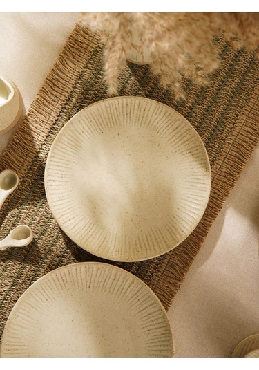 Sl Home 2 Adet Tabak Seti "viento" D 23 Cm Yemek Seramik 237098458 Bej
