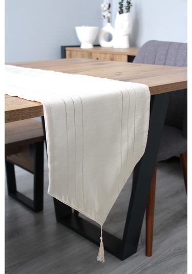 Colber Düz Keten Tek Runner 35 X 140