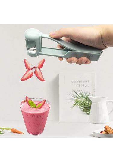 Fortunelane Abs+201 Mavi Paslanmaz Meyve Dilimleyici Üzüm Bölme Aleti Taze Meyve Mavi