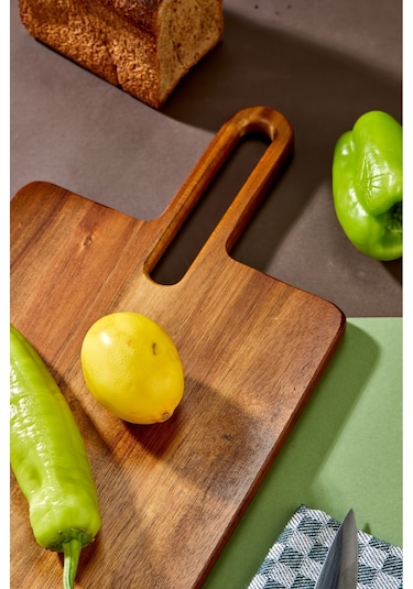 Cooker Lüx 40x22 Cm Akasya Ağacı Kesme Tahtası Kahverengi