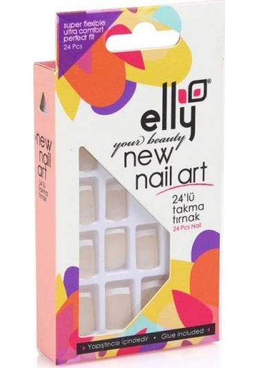 ELLY NAİL0074 TAKMA TIRNAK 24LÜ