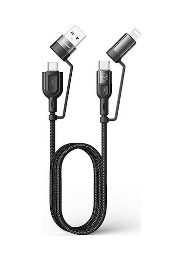 Mcdodo Ca-8070 60W 3A 4In1 Hızlı Şarj Data Kablo 1.2M Siyah (525852039)