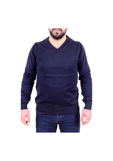 Twister 3622 Lacivert V Yaka Erkek Kazak