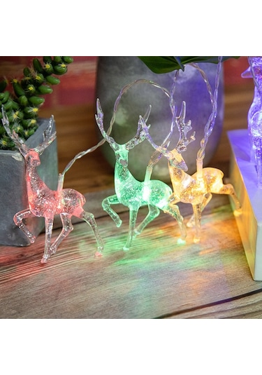 Noel Elk Dize Işıklar Tatil Dekorasyonu, Özellik: 1.5m 10 Led Kutusu Renkli Işık Diğer