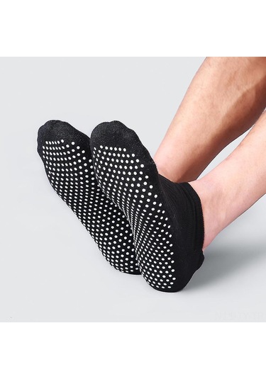 Teltree Yumuşak Silikonlu Anti Kayma Pilates Çorapları, Nefesli Pamuk, Ev/stüdyo/spor İçin, Kadın Erkek 4'lü Paket Diğer