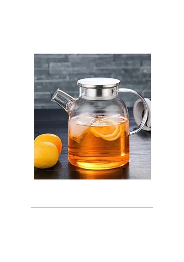 Çelik Kapaklı Borosilikat Uzun Cam Demlik 1800 Ml Royaleks-cm-2003 Renkli