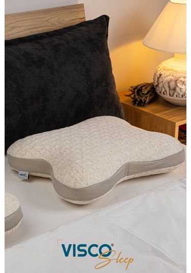 Visco Yastık Papillon Ortopedik Yastık Ergonomik Visco 45x50x15cm