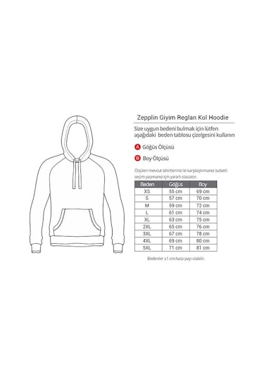 Guitar Skull Sarı Reglan Kol Kapşonlu Unisex Sweatshirt Sarı