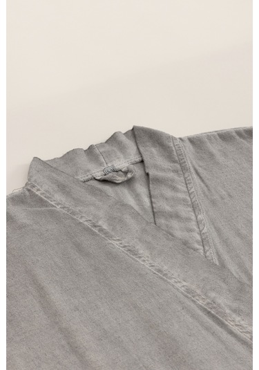 Raw Pamuk Gri Sabahlık Kimono S-m 1517a Gri