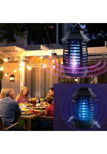 Tutma Ve Asma Saplı Ledli Sinek Makinası 2w Sinek Öldürücü Uv Mor Işıklı Aparat