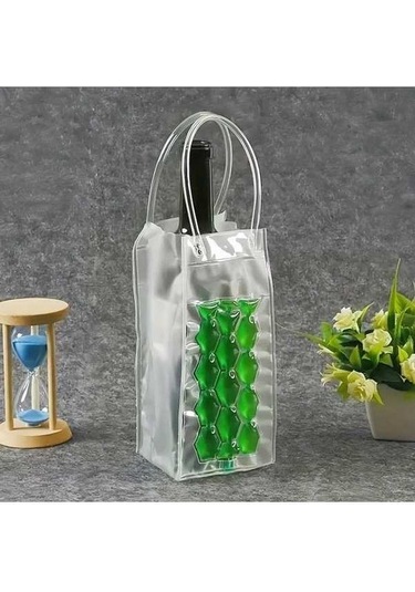 Trendooze Gaojunshop01 Yeşil Şarap Soğutucu Çantası, Piknik İçin Kullanılabilir Yeşil