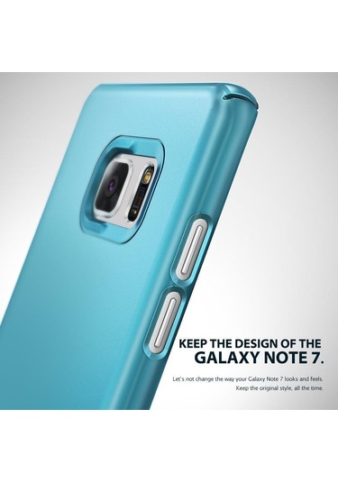 Ringke Slim Galaxy Note 7 Fe İle Uyumlu Kılıf Ocean Blue