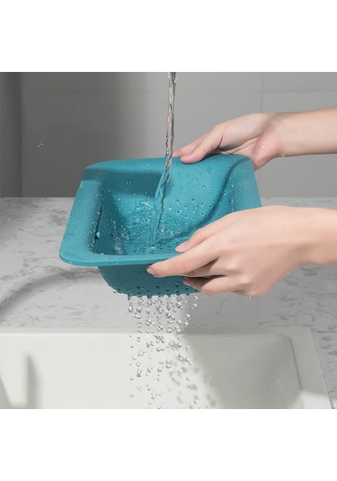 Geri Çekilebilir Drenaj Rafı, Lavabo, Lavabo, Lavabo, Drenaj Sepeti, Plastik Meyve, Mutfak Lavabosu, Lavabo Rafı, Gri Gri