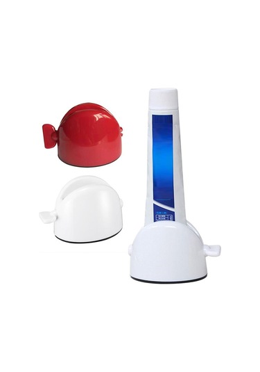 Beyaz Banyo Sıkacağı Diş Macunu Dispenseri Krem Tüp Sıkma Dispenseri Ev Banyo Aksesuarları Beyaz