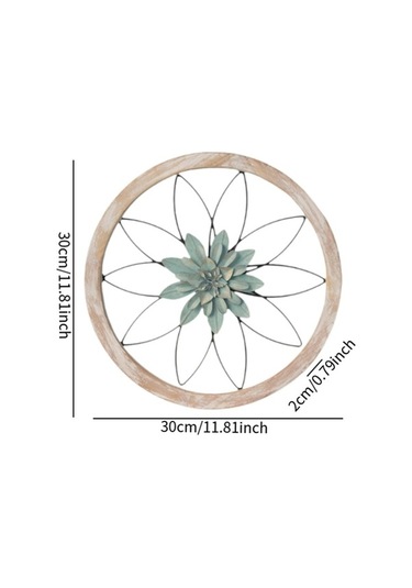 Pazly Yeşil Suntek Sanatı Metal Duvar Dekoru Dekorasyonu Çiçek Asma Mt