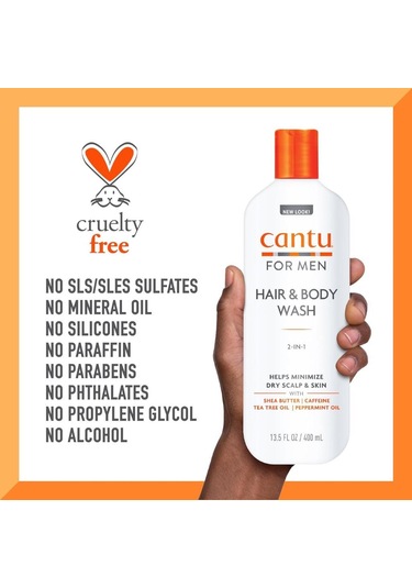 Cantu Men S 2 İn 1 Erkekler İçin Saç Ve Vücut Yıkama Jeli Şampuan + Duş Jeli