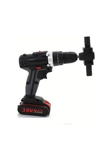 Chuangyinshop Black Heavy-duty Portable Matkap İle Çalışan Sıvı Transfer Pompası Dizel Yağ Su İçin