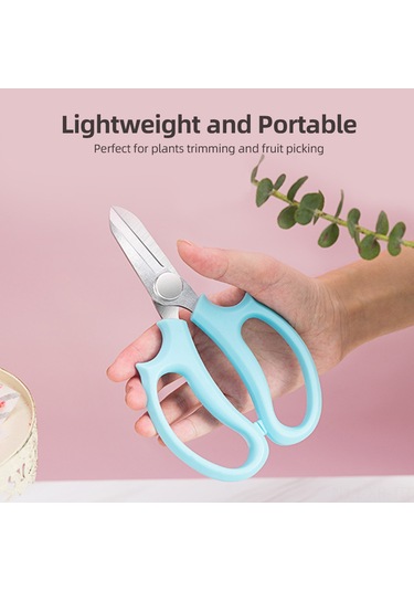 Xiyyadms Garten Bakımı Çelik Bıçaklar Seti 10 Adet - Güneşken, Meyve Ve Dal Kesimi İçin Keskin Uçlar, Mavi Ergonomik Saplı Bahçe Araçları