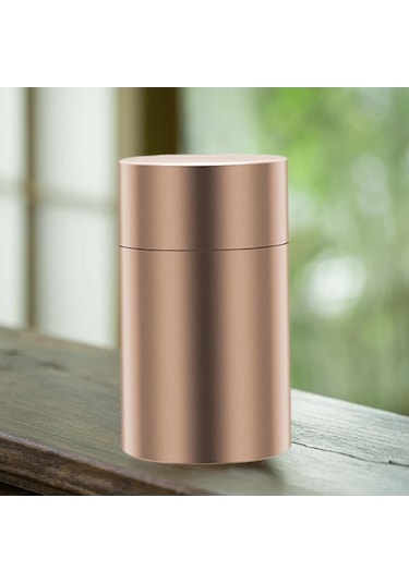 Trendooze Alüminyum Kavanoz - Kompakt & Şık Altın Renk Altın