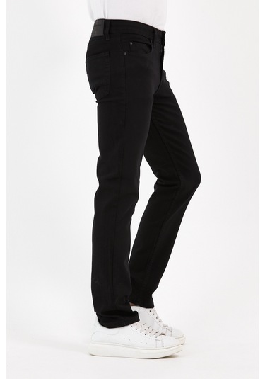 Digital Jeans Normal Kesim Fermuarlı Geniş Paça Yüksek Bel Er Siyah Açık Gri