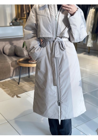 Olla Collection Ekru Astın Kaban Venöve Ekru
