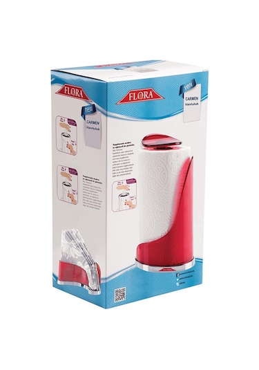Flosoft F371 Carmen Havluluk ve Peçetelik Seti Kırmızı