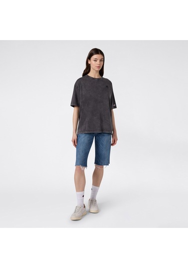 Champion Crewneck Regular Fit Kadın Gri T-shirt 118483 2800153