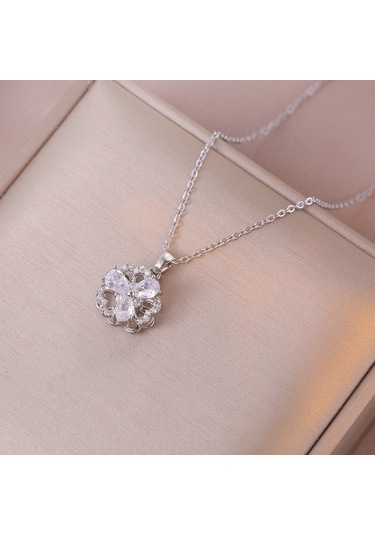 Bayan Kolye: Moda Estetiği Titanyum Çelik Kolye No.371 Çok REnkli