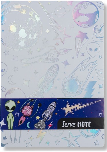 Serve Note Uzay 17x24 Çizgili Defter Beyaz Sv-ntuzybyz