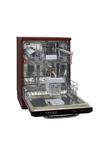 Vestel BM 5001 Retro 5 Programlı 12 Kişilik Bulaşık Makinesi Bordo