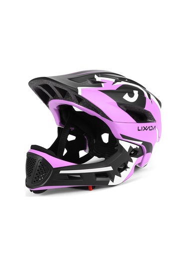 Lixada Mor Çocuklar Ayrılabilir Tam Yüz Kask Y11984pp-standart Standart Mor