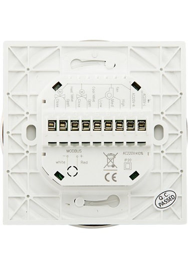 Padalink Beyaz Dairesel Dokunmatik Ekranlı Klima Kontrol Paneli - Fan Ve Valf Kontrolü, 0.5 C Doğruluk, 95-240v
