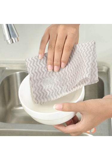 Ranyeek Ev Temizlik Bezi: Tek Kullandım Atılan, Yağ Tutmayan, Suyu Emici, Mutfak Ve Restoran Uygun, Gri Renkli Non-woven Mop