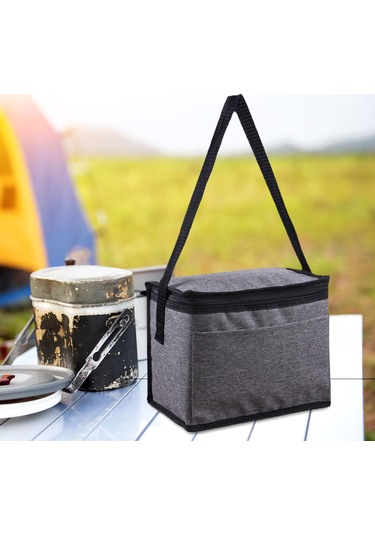 Dolıty Soğutucu Tote Çanta Omuz Askılı Alışveriş Gri Gri