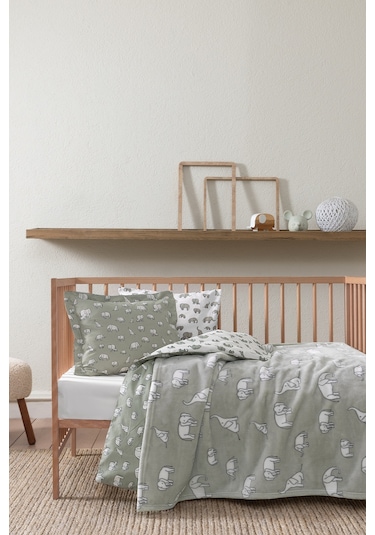 Yataş Mini Povey Wellsof Bebek Battaniyesi - Adaçayı Çağla Yeşili