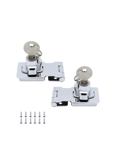 Güvenlik Kilidi Kilitlenebilir Güvenlik Kilidi Kapı Kilidi Tokalı Cihaz Kapılar İçin Anahtarlı Dolap Kilidi Ahşap Kutu Garaj Kapısı