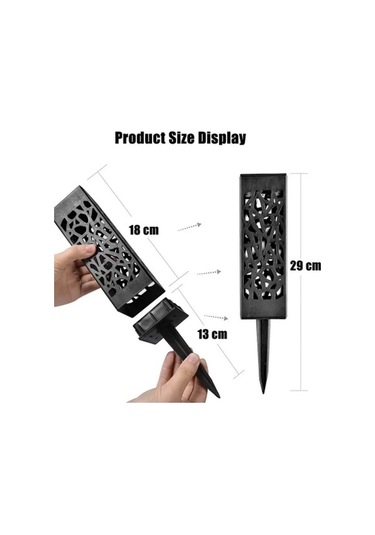 Dekoratif Solar Güneş Enerjili Bahçe Aydınlatması Yürüyüş Yolu Seti 6 Adet Çok Renkli