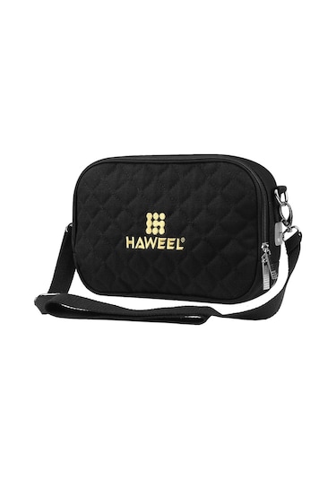 Haweel Hwl2133 Isıtıcı Omuz Çantası - 40-60 C Ayarlanabilir Isı, 4 Seviye Zamanlama, 4 Cep, Usb Beslemeli, Dijital Aletleri Saklama, Siyah Siyah Siyah