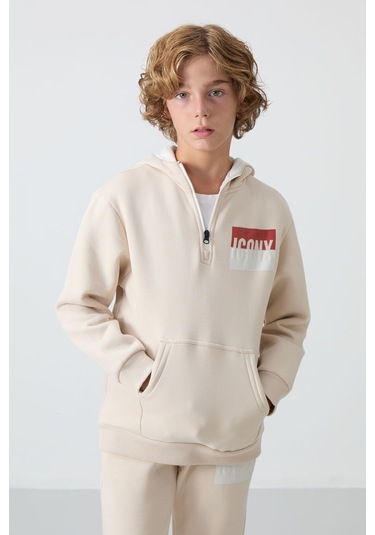 Tommy Life Bej Pamuklu Kalın İçi Tüylü Yumuşak Dokulu Standart Fit Baskılı Erkek Çocuk Eşofman Takım - 11246 Bej Tommy Life Bej Pamuklu Kalın İçi Tüylü Yumuşak Dokulu Standart Fit Baskılı Erkek Çocuk Eşofman Takım - 11246 Bej