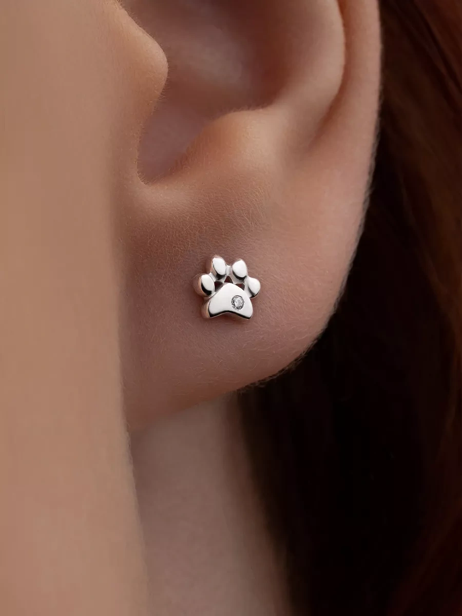 925 Lıght Tek Küpe Gümüş Patı Çivi 95107542 Diğer