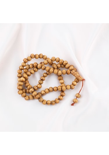 Meram Kavak 99luk Küre Kesim 7.5mm Namaz Tesbihi-açık Kahverengi Açık Kahverengi