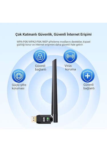 Dm Ad087 Bluetooth 5.0 Adaptör - 600mbps Dual Band Wifi Alıcı Verici Access Point