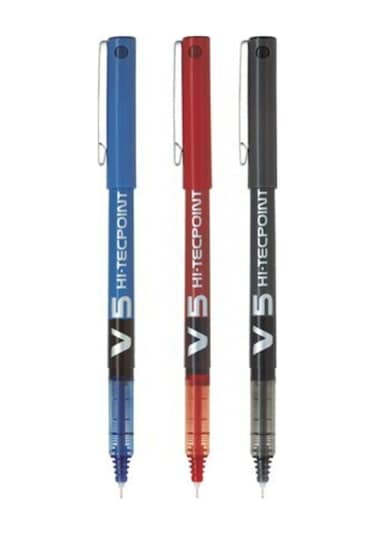 Pilot V5 Hi-Tecpoint 3'lü Iğne Uçlu Roller Kalem Seti