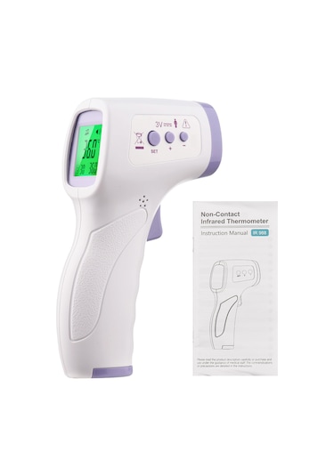 Xindoker R988 Entegre Lcd Ekranlı Dijital Isı Ölçer - Dokunmadan Kızak Sıcaklığı Ölçümü, Ses Ve Işık Alarmı, C/ F Değiştirilebilir, Pil Dahil Değil