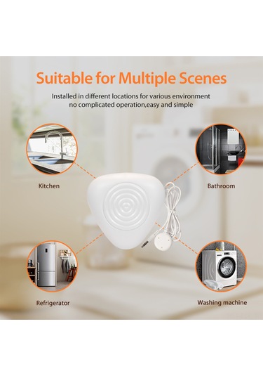 Padalink Zigbee Ve Homekit Uyumlu Akıllı Su Kaçak Tespit Cihazı - Ses Kontrolü, Yüksek Hassasiyetli Gerçek Zamanlı Algılama Nas-ws11b