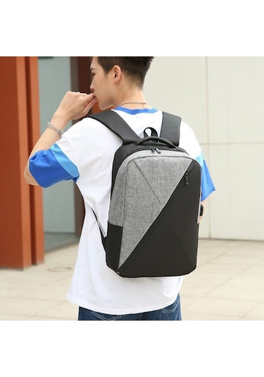 Jeemson Üçlü Set İş Seyahat Sırt Çantası: Oxford Kumaş, Usb Şarj, Çok Bölmeli, İş Ve Günlük Kullanıma Uygun Siyah Çok Renkli