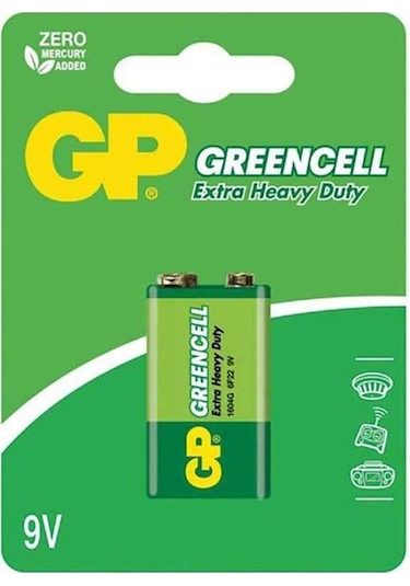 Gp 1604glf Greencell 9 Volt Pil Tekli