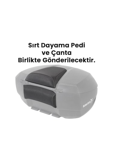Shad Sh58x Arka Çanta Siyah Carbon Ve Sırt Dayama Pedi Siyah